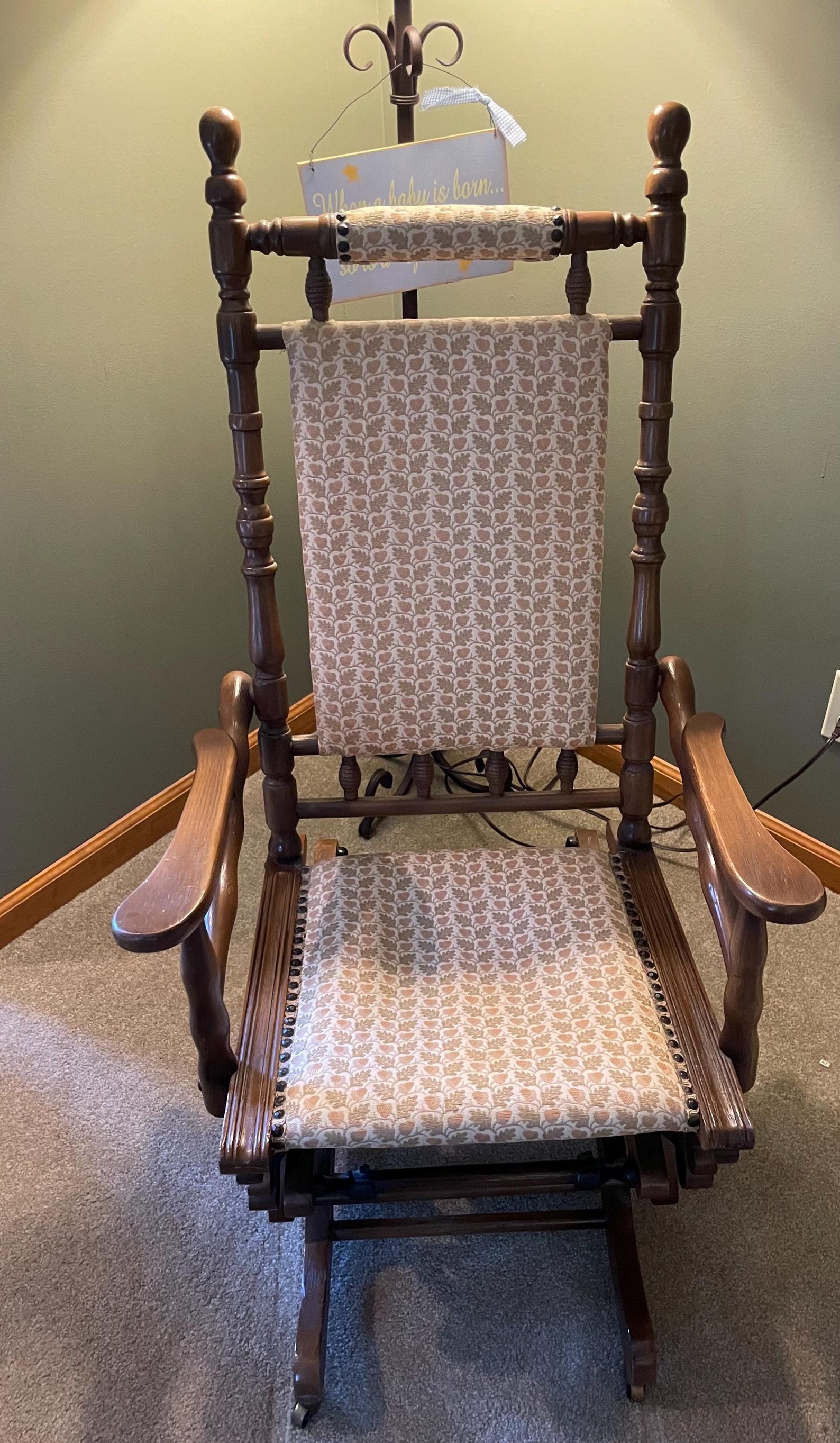 Vintage English Antique Eastlake Rocker Victorian Rocking Chair, Circa ...