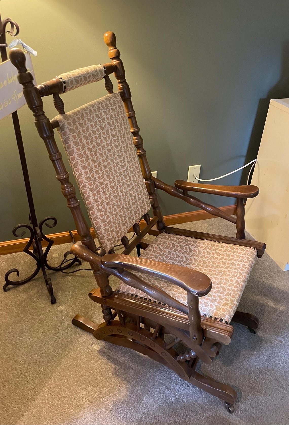 Vintage English Antique Eastlake Rocker Victorian Rocking Chair, Circa ...