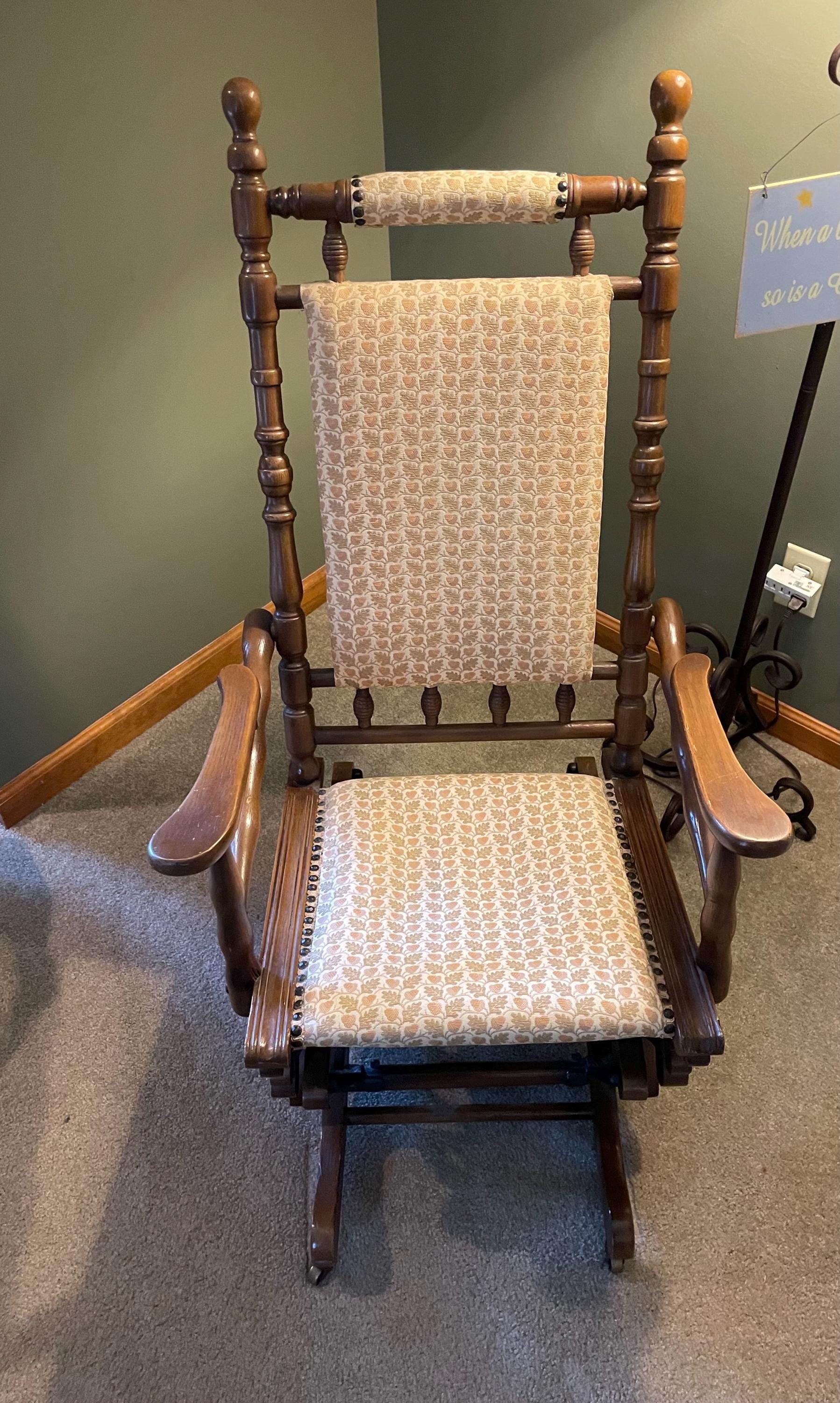 Vintage English Antique Eastlake Rocker Victorian Rocking Chair, Circa ...