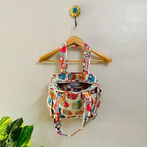 Tote Bag With Zip Lock, Cotton Tote Bag, Quilted Tote Bag, Women Daily Use Bag For Shopping, Shoulder Tote Bag, Gift For Her