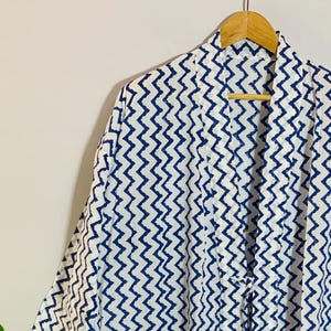 Bata unisex de algodón orgánico, bata de baño de algodón puro para mujer, bata de dama de honor con diseño de gofre, bata kimono 100 % algodón hecha a mano, regalo para ella