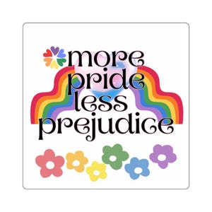 Pride-themed Square Stickers | Celebrate Love & Diversity | Laptop Decor, Gift for LGBTQ+ Friends, Stickers for Pride Month