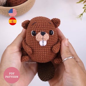 E-book Crochet Pattern Amigurumi: beaver (EN/ES)