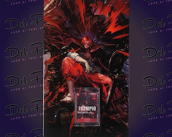 Shanks Op09 SR Alt - 40 x 25 cm Italian Ceramic Painting - TCG Card Holder Included - Wall Mount Included - One Piece