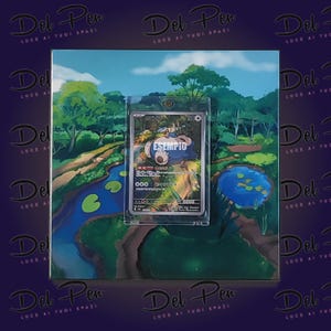 Snorlax Gallery di 151 - Pokèmon - Quadro 20x20 cm Ceramica Italiana - Decorazione muro - Design pareti - Supporto per carte TCG Incluso