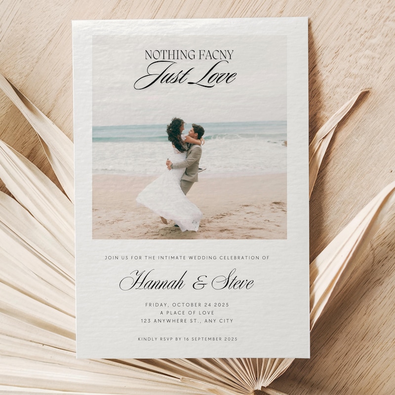 Civil Wedding Program - Etsy