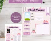 Romance Book Review Template for Bookstagram – Stylish & Customizable