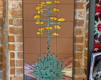 18"x36" Century Plant on Terra Cotta