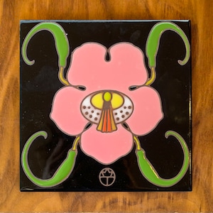 6&quot;x6&quot; Exclusive Wil Taylor Devil&#39;s Claw Hand Glazed Tile
