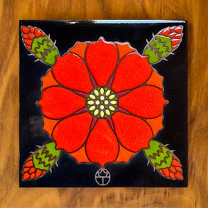 6"x6" Exclusive Wil Taylor Cholla Hand Glazed Tile