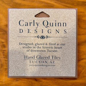 Saguaro Forms | Frank Lloyd Wright© 6x6 Ceramic Tile | Art and Architecture Gift | Unique Kitchen Trivet | Cork Backed | Small Wall Decor