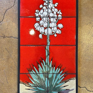 6"x24" Retro Joshua Tree Tile Mural- Framed - Etsy Canada