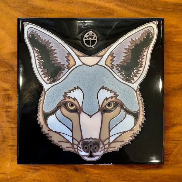 6"x6" Exclusive Wil Taylor Coyote Hand Glazed Tile