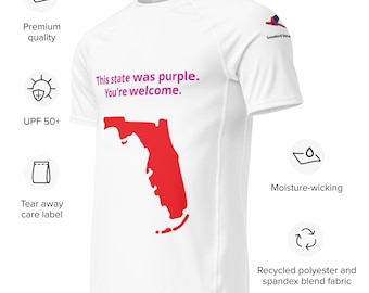 This State Was Purple Florida All-over print men’s rash guard