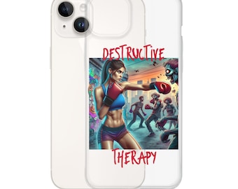 MagSafe® clear case for iPhone® Destructive Therapy Boxing