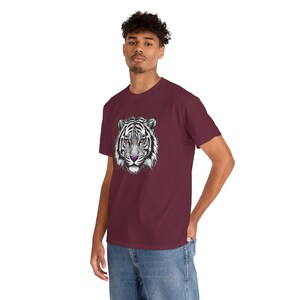 Majestic Tiger Tee - Unisex Cotton T-Shirt, Animal Lover Gift, Wildlife Art Shirt, Nature Apparel, Unique Tee