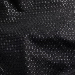 Superheldenstoff – Schwarze Sechsecke