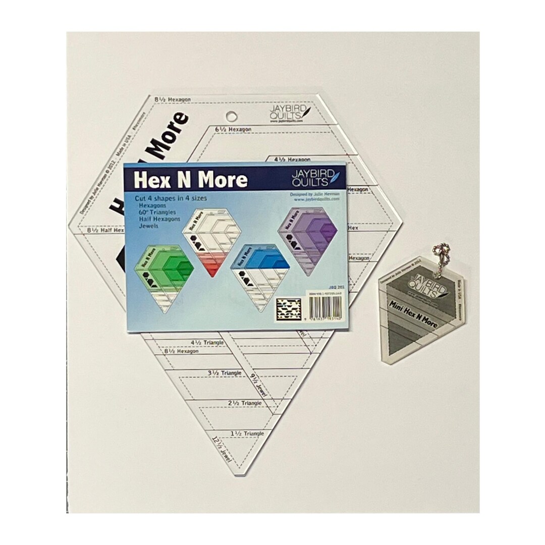 HEX N MORE Large and Mini Ruler Set. Jaybird Quilts. Designed by Julie ...