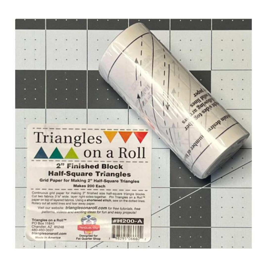 HST TRIANGLES on A Roll 2" Finished Block HST Half-square Triangles ...