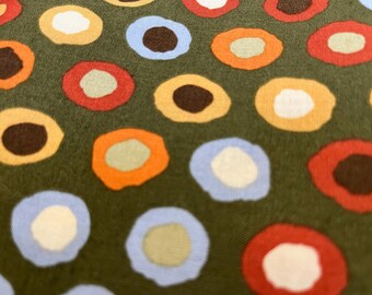 RINGS by Brandon Mably for Rowan Kaffe Fassett Westminster Fibers #BM14  - Retired - 100% Cotton Quilt Fabric - Olive - Sold by the 1/4 yard