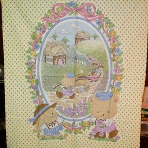 Sweet William Collection 42" x 35" Fabric Panel. Marcus Brothers. OOP, Rare 100% cotton.