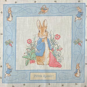 Peter Rabbit Fabric Panel 1992 Frederick Warne Quilting Treasures. OOP ...