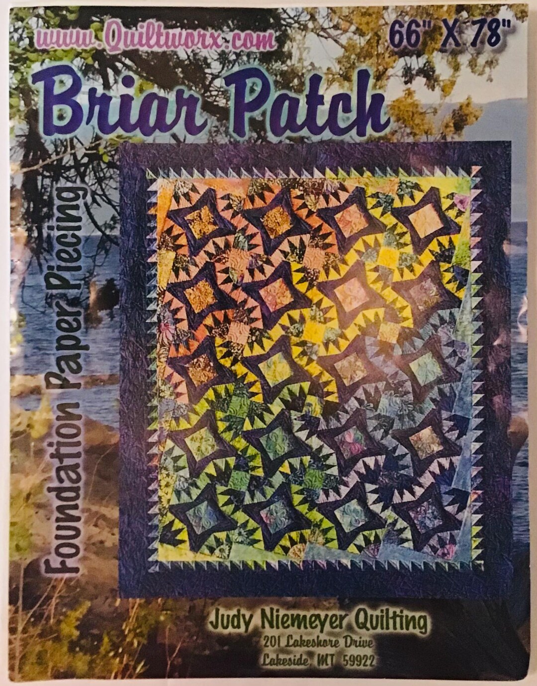 Judy Niemeyer Briar Patch Foundation Paper Piecing Quilt Pattern 66" X ...