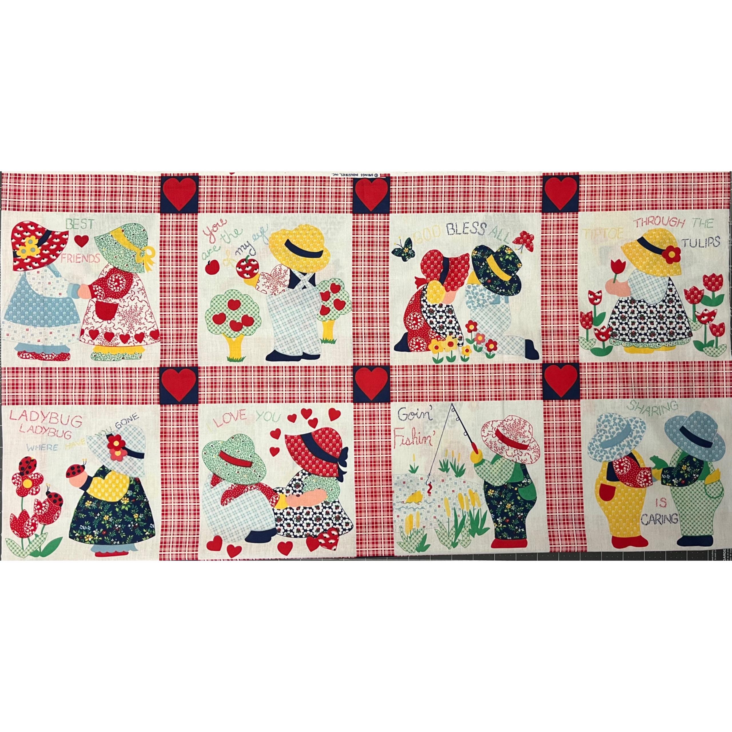 Lot De 11 Blocs De Couette Sunbonnet Sue En Costumes De Saison - Carrés 12,5 Pouces - Neuf