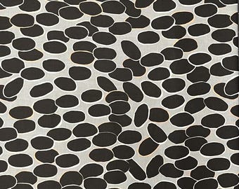 LABELS Brandon Mably PWBM 045 Kaffe Fasset Collective Rowan-Retired 2007-100% Cotton Quilt Fabric-Sold by the 1/2 yard-18"x43"(wof) BLACK