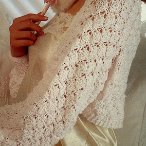 Lacey Knit Bolero Shrug Pattern: PDF Download (30-40in, 76-102cm