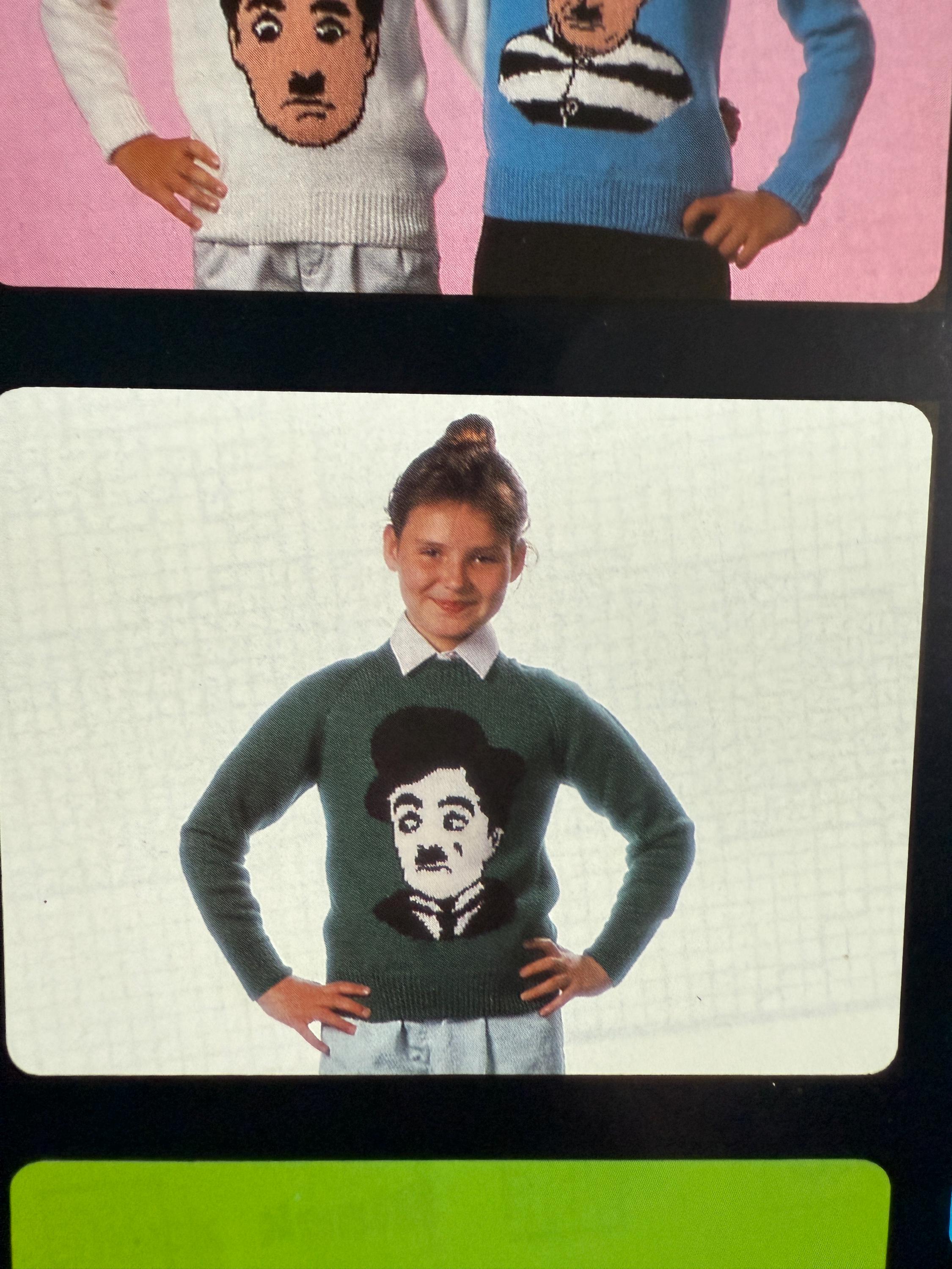 Charlie Chaplin Sweater - Etsy