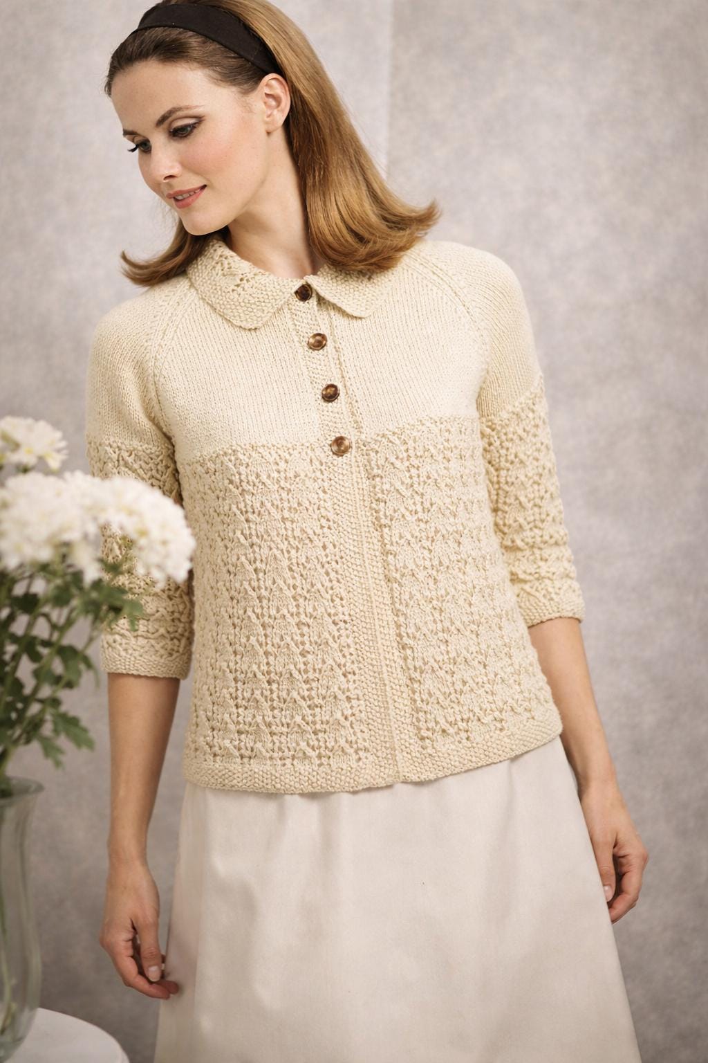 Garden Festve Peter Pan Collar Jacket, Lnen Jacket, A Lne Lnen