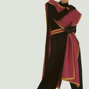 Vintage Sewing Pattern • Tabard Costume • DIY Flannel Wrap with Belt • Instant PDF Download