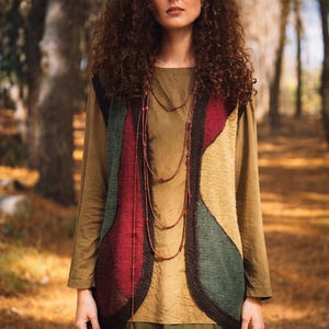 Vintage Mohair 10fädige Strickanleitung Patchwork Weste PDF Digital Download