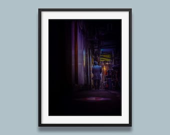 Cyberpunk Tokyo Photography Print | Kichijoji Neon Night Wall Art