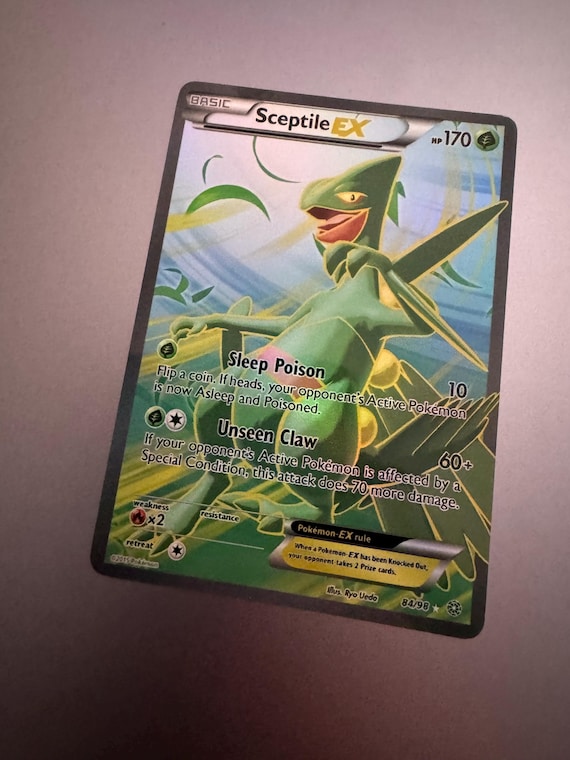 pokemon card sceptile ex M Sceptile EX Holo XY Ancient Origins 8/98 (custom | Proxy)