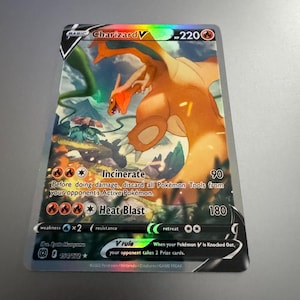 Charizard V 151/172 Pokemon Proxy Brillant Stars Perfect Gift Not Real Free Shipping Full Art Holo