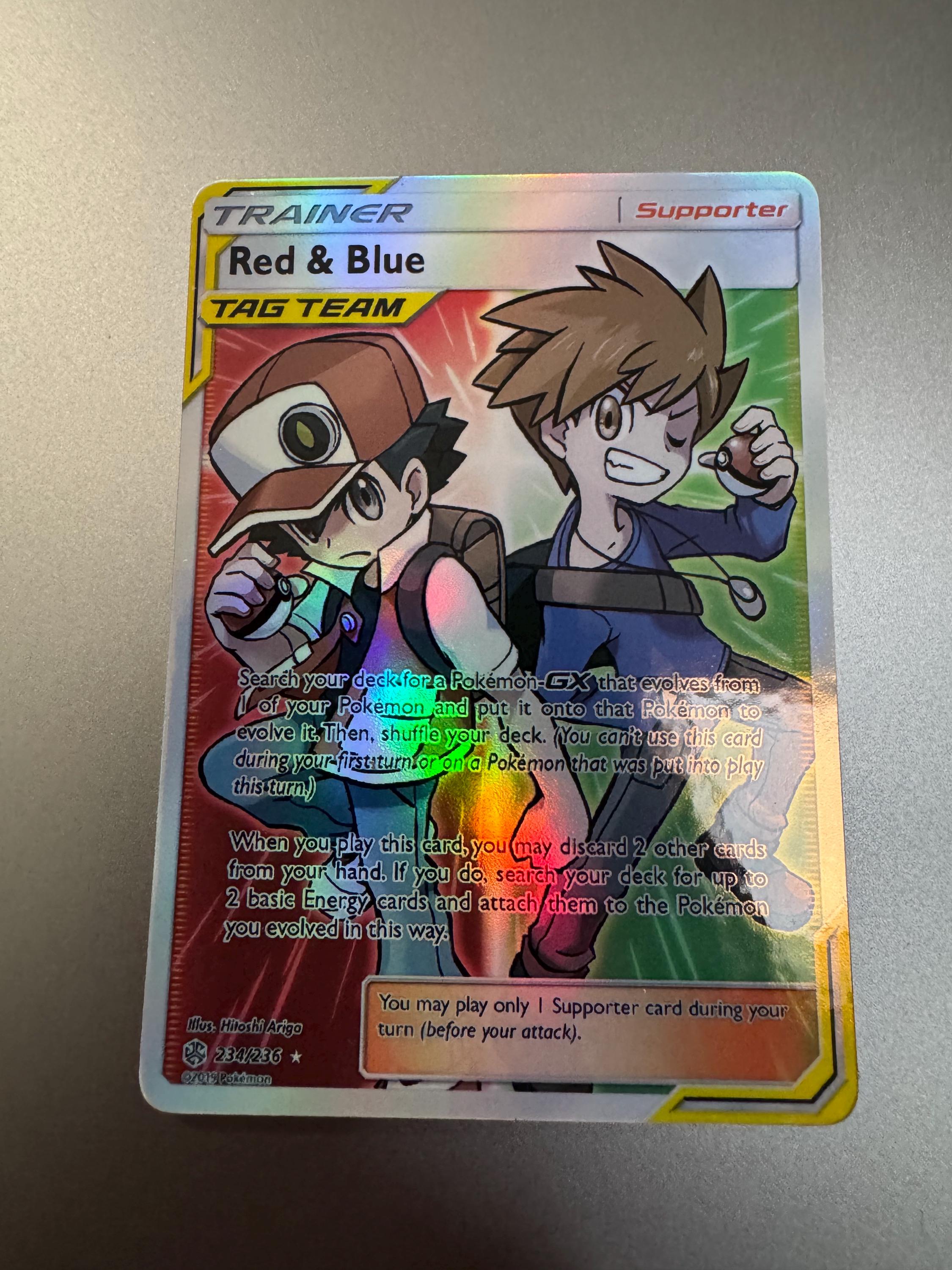 red and blue pokemon card Blue, Green, and Red! : r/pokemoncards