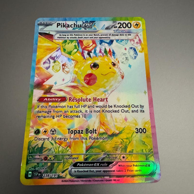 Pikachu Ex Proxy Card - Etsy