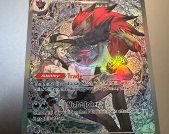 N's Zoroark EX Proxy Ascended Heroes 286 Holo Not Real Novelty