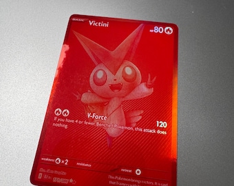 Victini EX Full Art Proxy Card: Not Real, Novelty Gift (171/086)