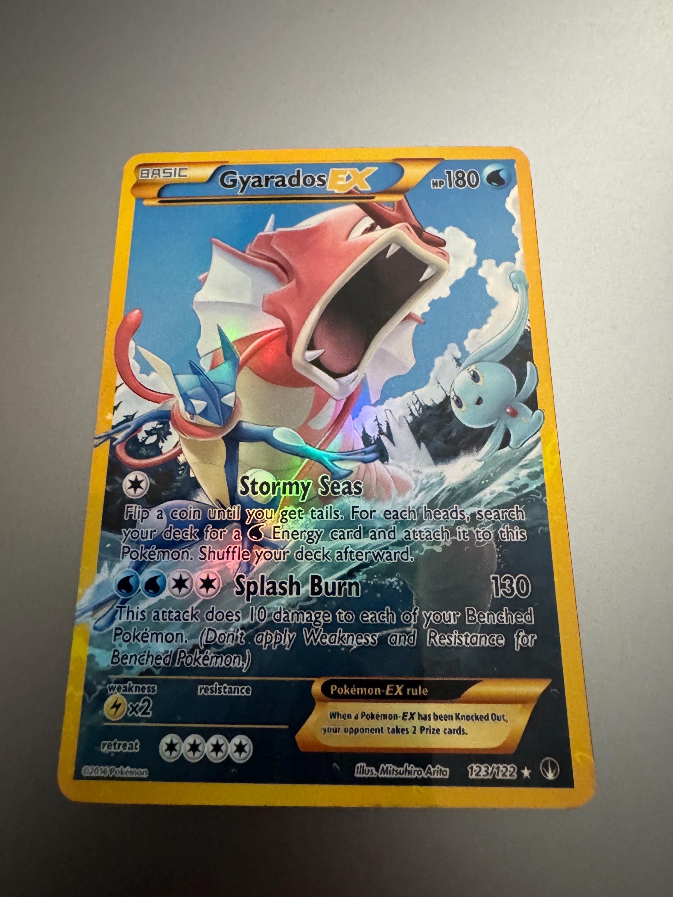 Gyarados EX Holo Proxy Trading Card Not Real Novelty Gift 123/122  Breakpoint - Etsy