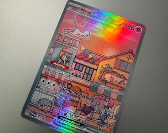 Mew EX Promo 53 Holo Proxy Card Not Real Novelty Gift SVP Pokemon TCG