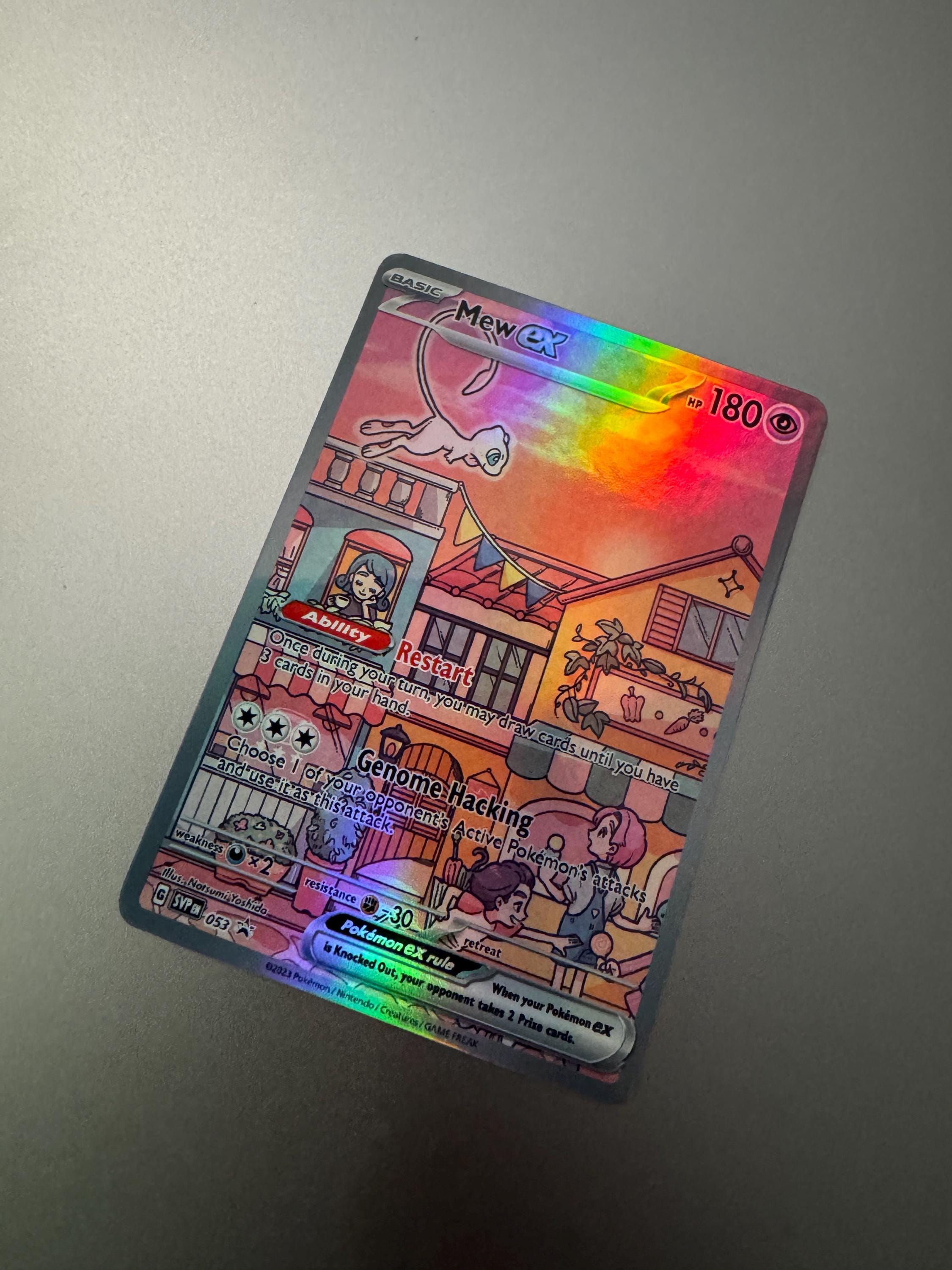 Mew EX Promo 53 Holo Proxy Card Not Real Novelty Gift SVP Pokemon
