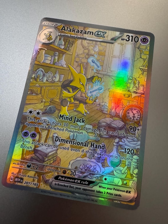 Alakazam EX Proxy Scarlet & Violet 151 Not Real Novelty Gift Full Art Trading Card - Etsy Alakazam EX Proxy Scarlet & Violet 151 Not Real Novelty Gift Full Art Trading Card - Etsy