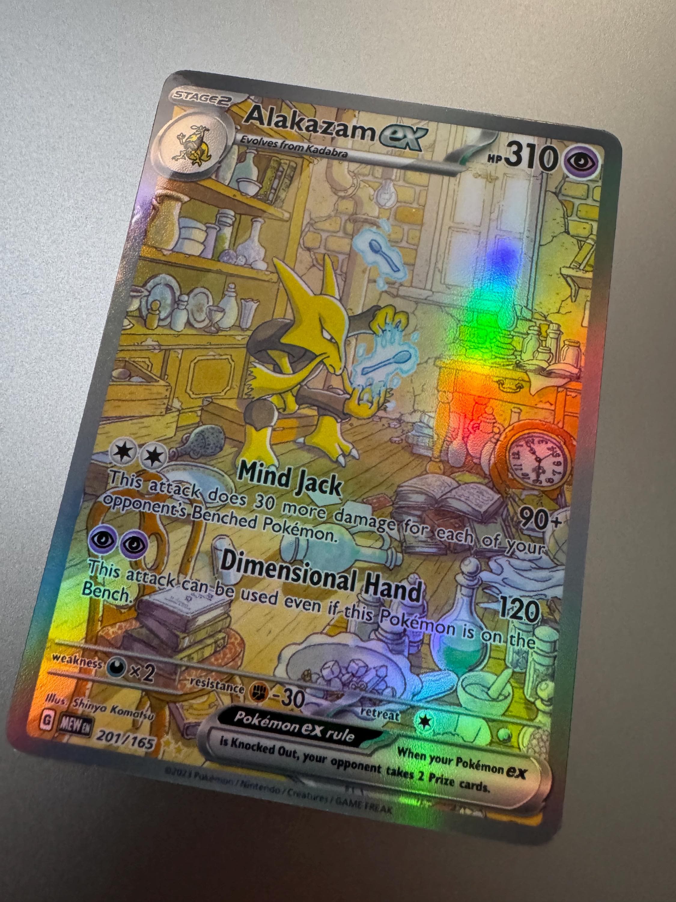 Alakazam EX Proxy Scarlet & Violet 151 Not Real Novelty Gift Full Art  Trading Card - Etsy