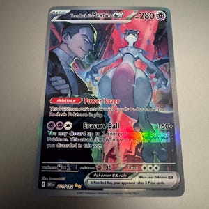 Team Rocket's Mewtwo EX Holo Proxy Card: Destined Rivals SAR SIR