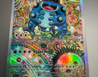 Seismitoad Holo Proxy Pokemon Card Not Real Novelty Gift 105/086
