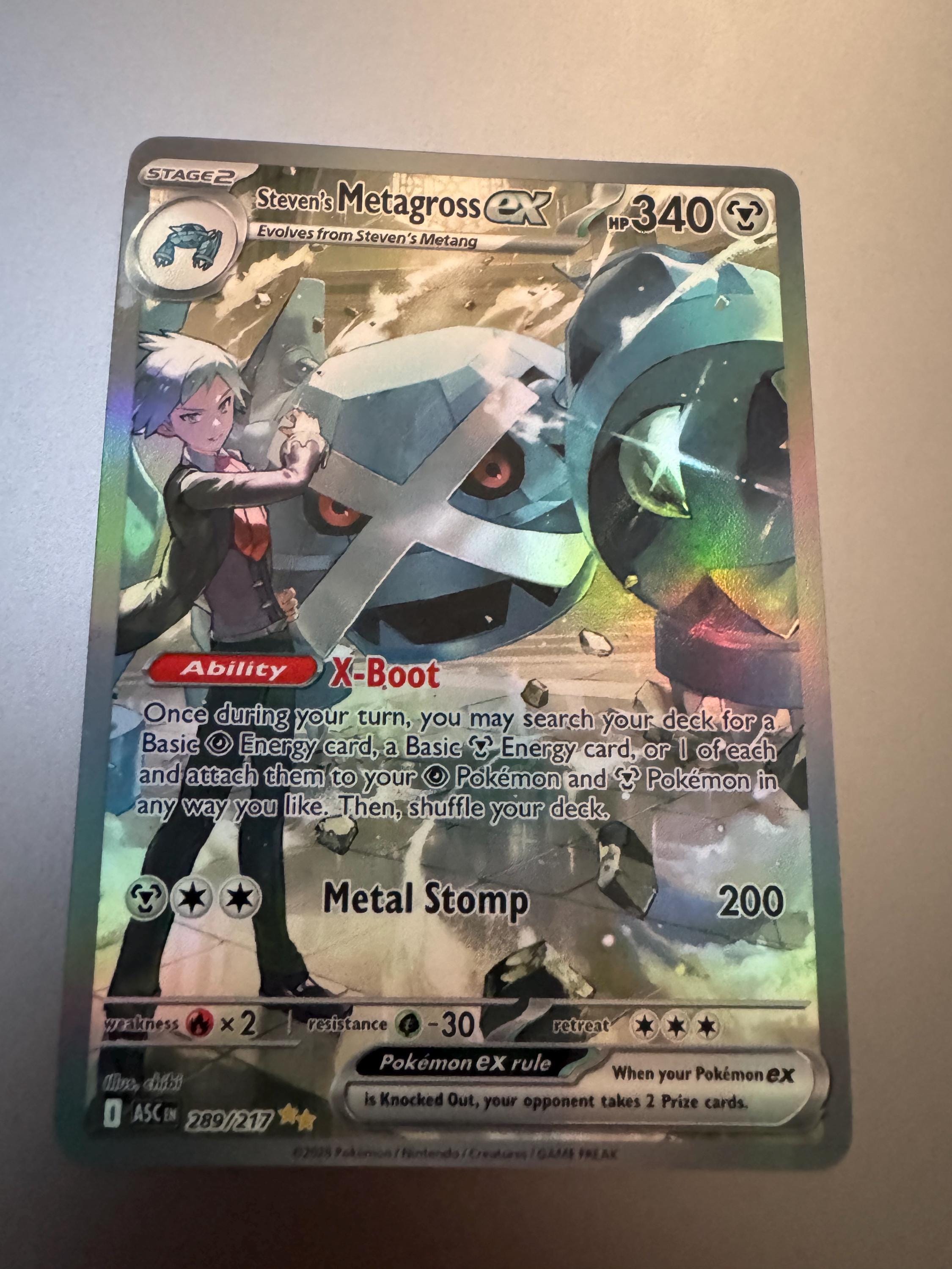 steven pokemon card 95/98 FULL ART Uncommon Card Type Steven (Full Art) 95/98 XY