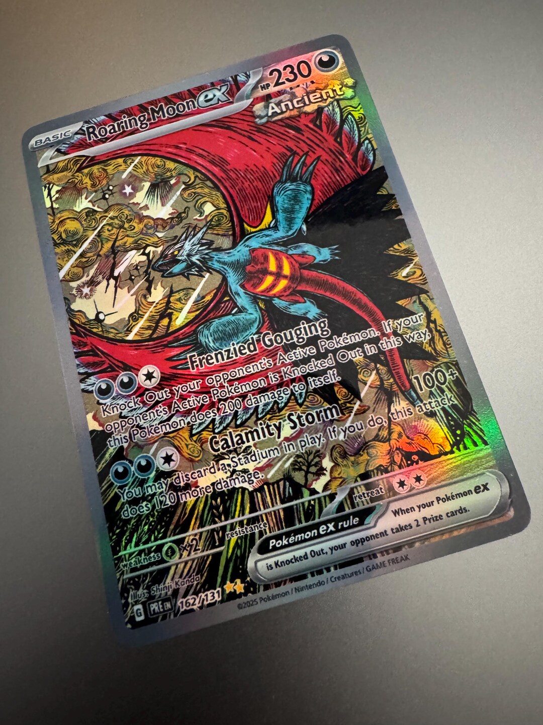 roaring moon pokemon card Roaring Moon EX Custom Pokmon Card Display Frame Case